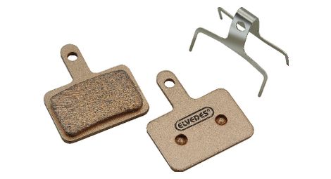 Paire de plaquettes de frein métalliques elvedes shimano m375 m415 m495 m515