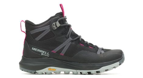 Merrell siren 4 mid gore-tex damen-wanderschuhe schwarz