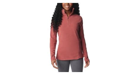 Polaire femme columbia glacial iv 1/2 zip corail