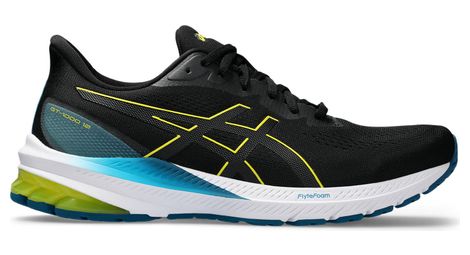 Chaussures de running asics gt-1000 12 noir jaune