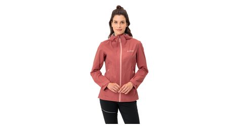 Chaqueta impermeable para mujer vaude croz 3l iii rojo