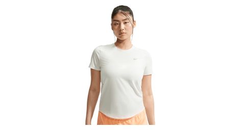 Camiseta de running Nike Swift blanca para mujer