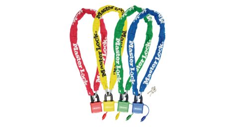 Chaîne Antivol Vélo avec Cadenas à Clé Clé 90 cm Chaîne Couleur Aléatoire 8390EURDPROCOL