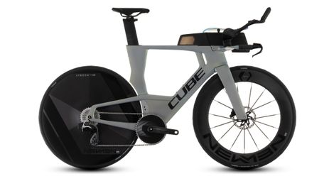 Vélo de Triathlon Cube Aerium C:68X SLT Aero Sram RED AXS 12V 700 mm Gris Genesis 2026