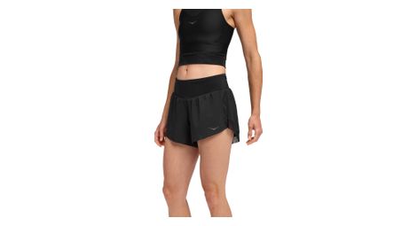 Pantalón corto hoka glide 4in negro, mujer