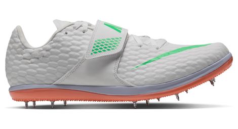 Zapatillas de atletismo Nike High Jump Elite Blanco/Verde/Naranja Unisex