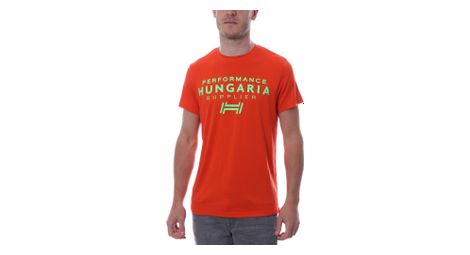 T shirt orange homme hungaria basic corporate