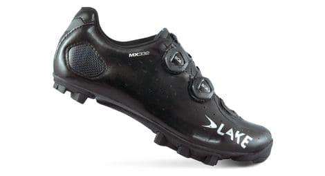 Chaussures vtt lake mx332 x clarino noir argent version large