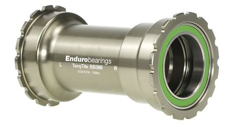 Enduro Bearings TorqTite BB386 Tretlagergehäuse für 30-mm-Tretlager, beige