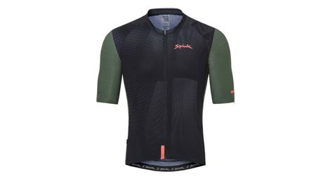 Maillot de manga corta Spiuk Searchers Negro/Verde