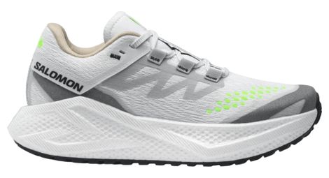 salomon aero glide 3 grvl white green women s running shoes