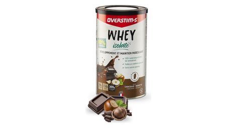 overstims whey isolate chocolate protein drink 300g