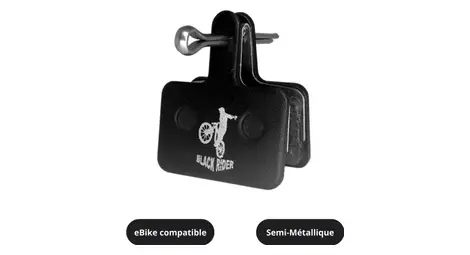 Paires de plaquettes black rider | tektro semi-métallique 'agressif'