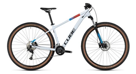 Cube aim slx hardtail mtb shimano alivio/altus 9s 29'' bianco blu