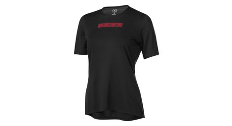 Maillot de manga corta fox flexair delta mujer negro