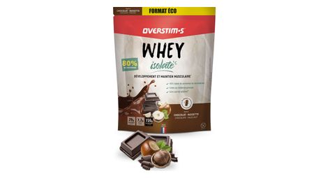 Boisson protéinée overstims whey isolate chocolat/noisette - 720g