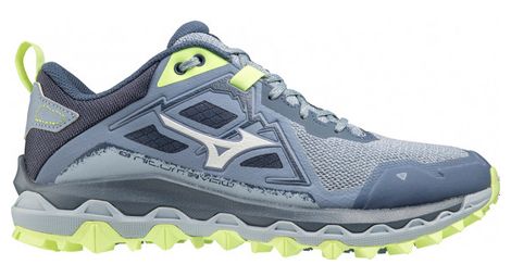 Chaussures de Trail Running Femme Mizuno Wave Mujin 8 Bleu Vert