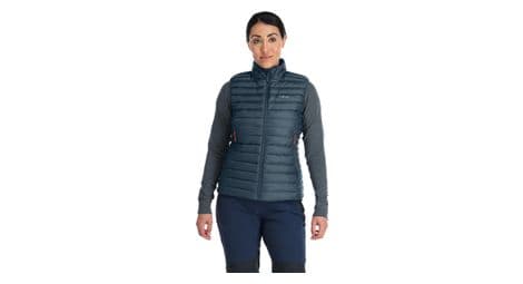 Chaqueta de pluma sin mangas rab microlight azul l de mujer