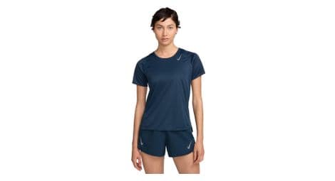 Maillot de manga corta nike dri-fit race azul, mujer