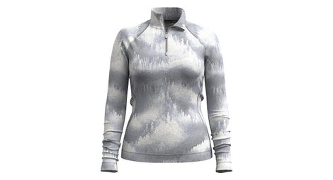 Damen Baselayer Classic Thermal Merino 1 2 Zip Grau
