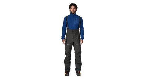 Pantalon à bretelles patagonia pluma pro noir homme