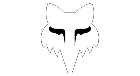 Stickers fox head 3.8 cm blanc