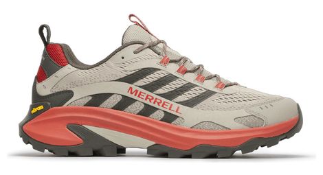 Zapatillas de senderismo Merrell Moab Speed 2 beige/rojo para hombre