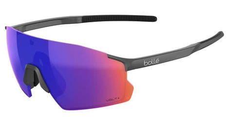 Icarus Titanium Matte Zonnebril - Volt+ Ultraviolet Gepolariseerd