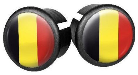 Capes de direction Belgique 20 mm jaune / noir / rouge