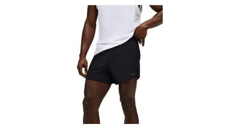 Pantalones cortos hoka glide run 5 pulgadas negro hombre