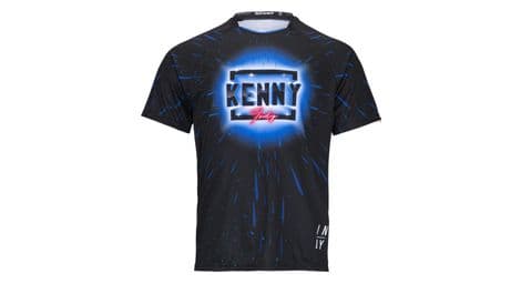 Maillot manches courtes kenny indy neon bleu noir