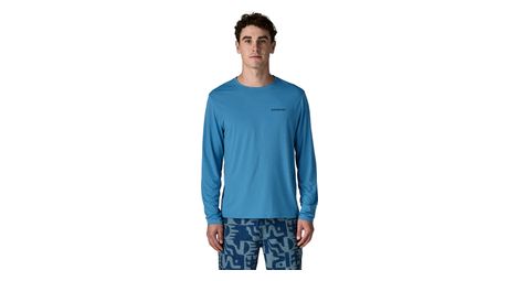 Camiseta de manga larga Patagonia Capilene Cool Daily Boardshort con logotipo azul para hombre