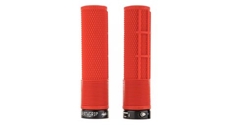Manopole sottili senza flangia dmr deathgrip rosse