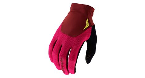Troy lee designs guantes largos ace rosa