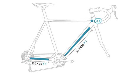 Clearprotect kit protections invisibles pour velo de route s