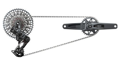 Sram gx t-type eagle axs dub ancho 32 dientes 12v guardas negro (sin carcasa) bielas 175 mm