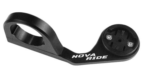 Support de compteur gps nova ride aluminium court pour garmin, wahoo, bryton et hammerhead noir