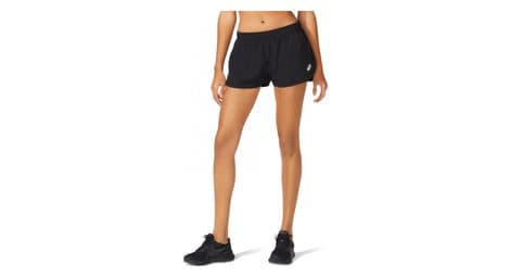 Asics core run splite shorts black women