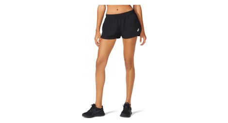 Short splite asics core run noir femme