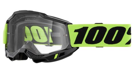 Masque 100% Accuri 2 OTG Over the Glasses Neon Yellow/Verre Clear