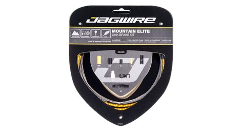 Kit cable et gaine vtt jagwire mountain elite link pour freins or