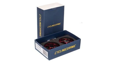 Ciclismoceramic jockey wheels dura-ace / ultegra 10 / 11s rojo