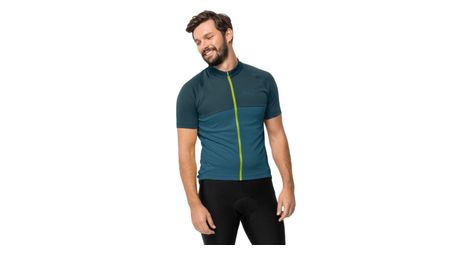 Maillot manches courtes jack wolfskin morobbia fz t bleu