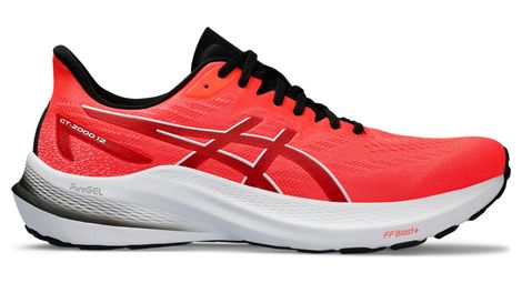 Chaussures de running asics gt-2000 12 rouge blanc