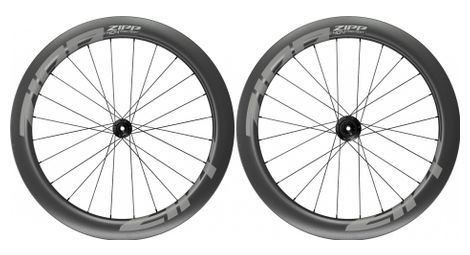 Coppia ruote zipp 404 firecrest tubeless 700 disc | 12x100 - 12x142mm | nero