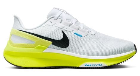 Chaussures running nike structure 25 blanc/jaune homme