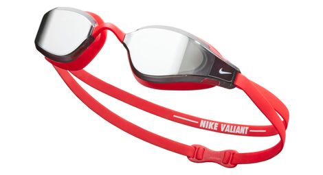 Lunettes de natation nike swim valiant mirrored rouge