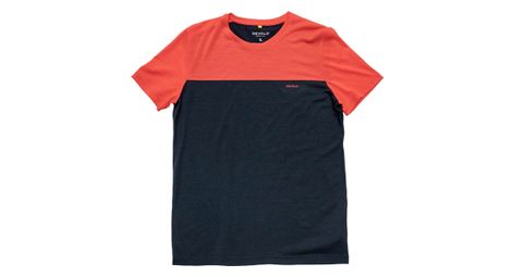 T-Shirt Devold Classic Linear Bleu / Rouge Homme