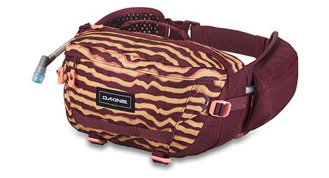 Ceinture banane dakine hot laps 5lochre stripe/port rouge / jaune