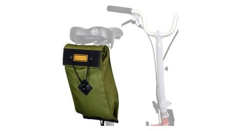 Restrap city saddle bag large para bicicleta plegable verde oliva